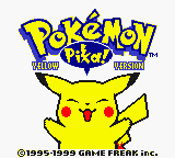 Pokemon - Yellow Version (USA, Europe) Title Screen